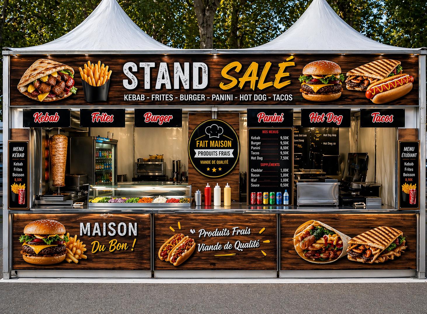 Stand gourmand sucré De Filippis Events